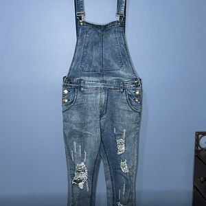 Men’s Ripped Overalls
